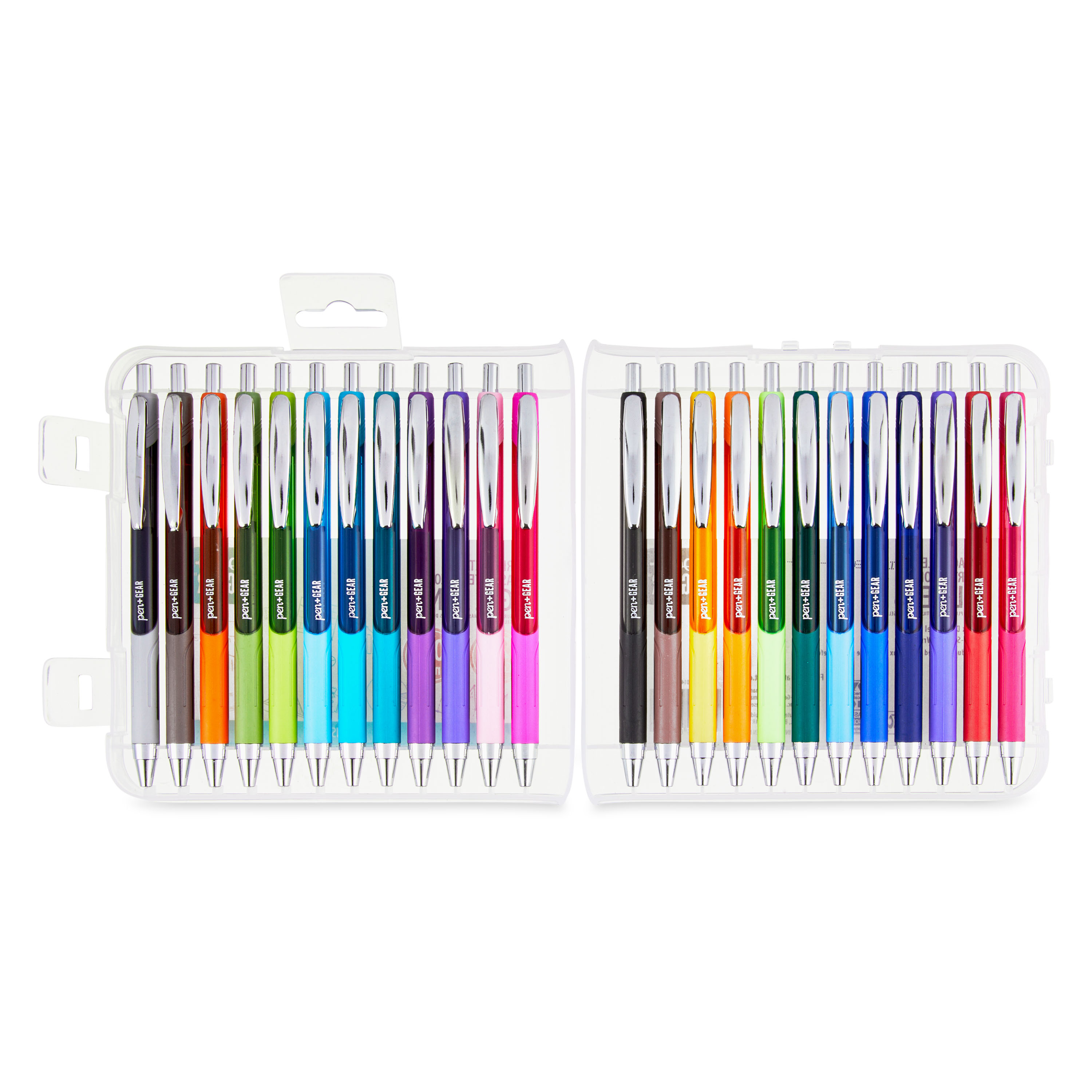 Pen+Gear Retractable Gel Pens, Assorted Colors, 24 Count